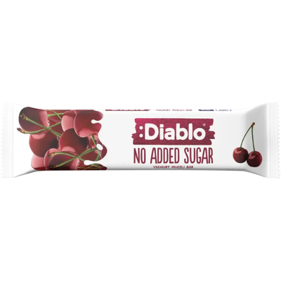 Diablo jogurtti-kirsikka myslipatukka ilman lisättyä sokeria 30g Diablo jogurtti-kirsikka myslipatukka ilman lisättyä sokeria 30g