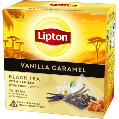 Lipton Vanilla Caramel 20pss musta tee Lipton Vanilla Caramel 20pss musta tee