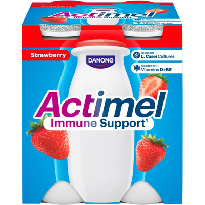 Actimel Danone mansikka jogurttijuoma 4x100g Actimel Danone mansikka jogurttijuoma 4x100g