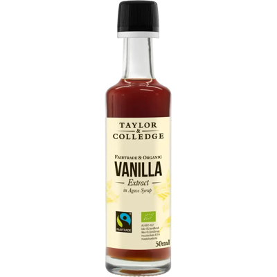Taylor Colledge Vanilla Extract Luomu -vaniljauute agavesiirapissa 50ml Taylor Colledge Vanilla Extract Luomu -vaniljauute agavesiirapissa 50ml