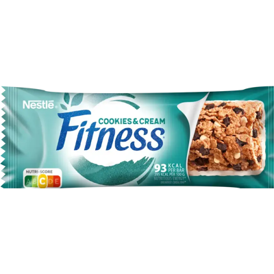 Fitness Nestlé 23.5g Cookies & Cream viljapatukka Fitness Nestlé 23.5g Cookies & Cream viljapatukka