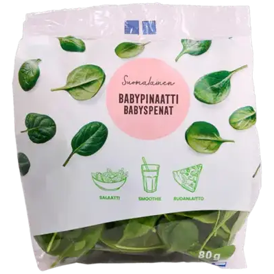 Piltin Puutarha Baby Pinaatti 80g Suomi Piltin Puutarha Baby Pinaatti 80g Suomi