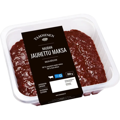 Tamminen naudan maksa jauhettu 350g Tamminen naudan maksa jauhettu 350g