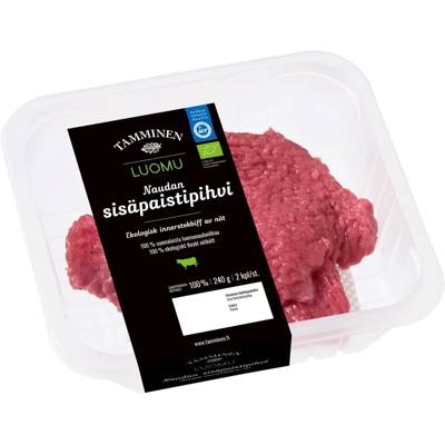 Tamminen luomunaudan sisäpaistipihvi 240g Tamminen luomunaudan sisäpaistipihvi 240g