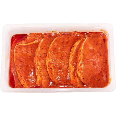 Korpela porsaan ulkofilepihvi marinoitu 7kpl/1kg Korpela porsaan ulkofilepihvi marinoitu 7kpl/1kg