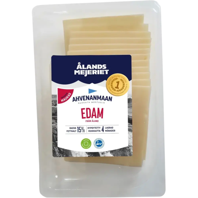 Ahvenanmaan 200g Edam 15% viipaleet Ahvenanmaan 200g Edam 15% viipaleet
