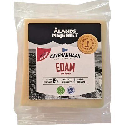 Ahvenanmaan 350g Edam 15 % maukas 4kk kypsytetty Ahvenanmaan 350g Edam 15 % maukas 4kk kypsytetty