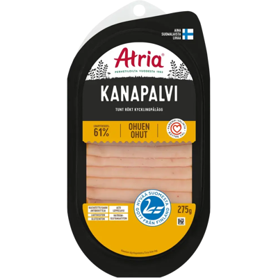 Atria Ohuen Ohut Kanapalvi 275g Atria Ohuen Ohut Kanapalvi 275g