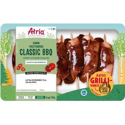 Atria Kanan Paistivarras Classic BBQ 550g Atria Kanan Paistivarras Classic BBQ 550g