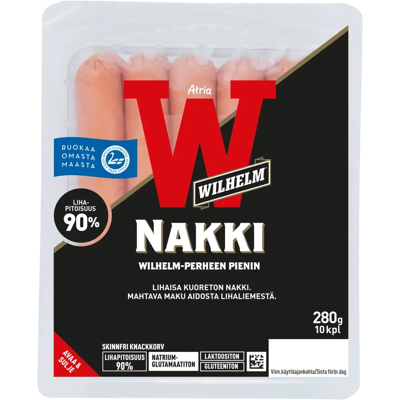 Atria Wilhelm Kuoreton Nakki 280g Atria Wilhelm Kuoreton Nakki 280g