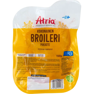 Atria Kokonainen Broileri Pakaste 1500g Atria Kokonainen Broileri Pakaste 1500g