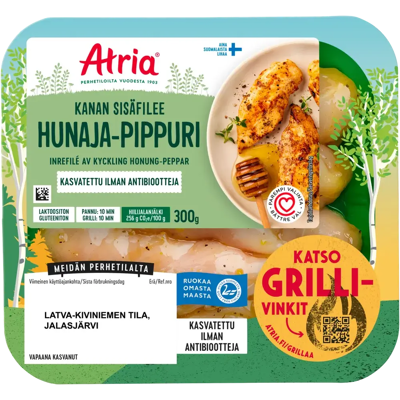 Atria Kanan Sisäfilee Hunaja-Pippuri 300g Atria Kanan Sisäfilee Hunaja-Pippuri 300g