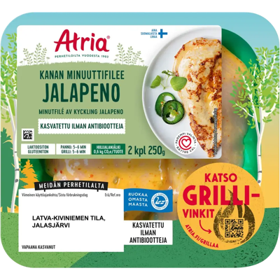 Atria Kanan Minuuttifilee Jalapeno 250g Atria Kanan Minuuttifilee Jalapeno 250g