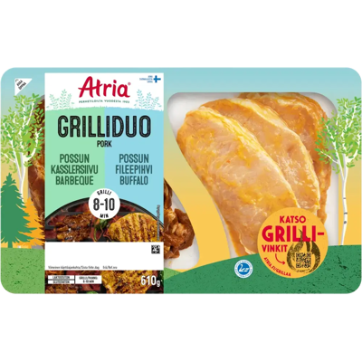 Atria Grilliduo Pork 610g Atria Grilliduo Pork 610g