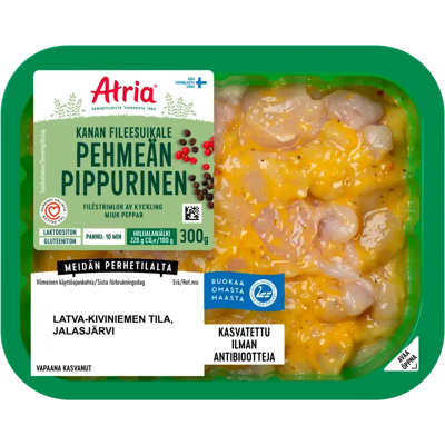 Atria Kanan Fileesuikale Pehmeän Pippurinen 300g Atria Kanan Fileesuikale Pehmeän Pippurinen 300g