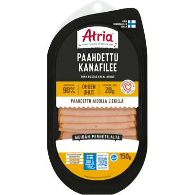 Atria Ohuen Ohut Paahdettu Kanafilee 150g Atria Ohuen Ohut Paahdettu Kanafilee 150g
