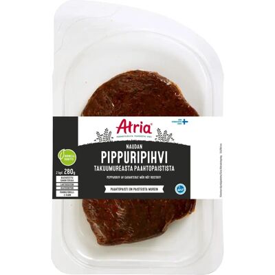 Atria Naudan Pippuripihvi Takuumureasta Paahtopaistista 280g Atria Naudan Pippuripihvi Takuumureasta Paahtopaistista 280g