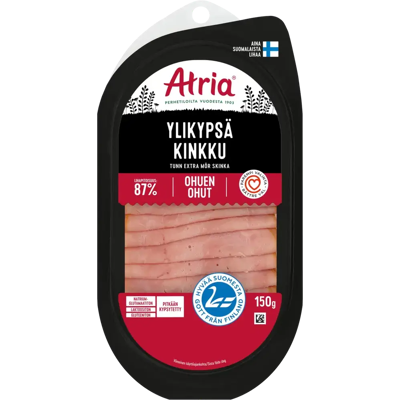 Atria Ohuen Ohut Ylikypsä Kinkku 150g Atria Ohuen Ohut Ylikypsä Kinkku 150g