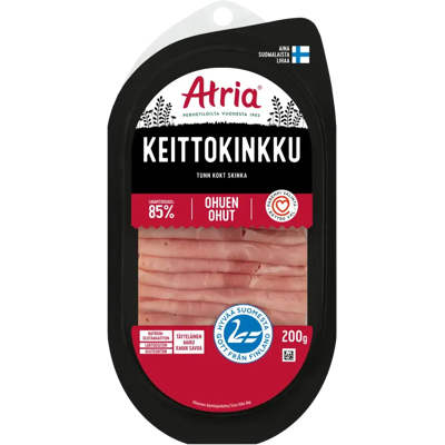 Atria Ohuen Ohut Keittokinkku 200g Atria Ohuen Ohut Keittokinkku 200g