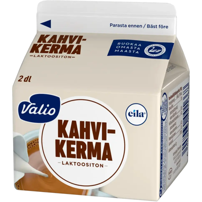 Valio kahvikerma laktoositon 2 dl Valio kahvikerma laktoositon 2 dl