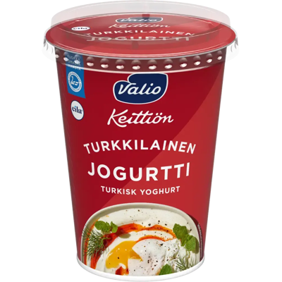 Valio Keittiön turkkilainen jogurtti laktoositon 400 g Valio Keittiön turkkilainen jogurtti laktoositon 400 g