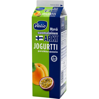 Valio Arki Valio Hyvä suomalainen Arki® jogurtti persikka-passion 1 kg Valio Arki Valio Hyvä suomalainen Arki® jogurtti persikka-passion 1 kg