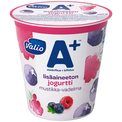 Valio - A+ lisäaineeton - Mustikka-vadelma - Yogurt Valio - A+ lisäaineeton - Mustikka-vadelma - Yogurt