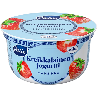 Valio kreikkalainen jogurtti mansikka laktoositon 150 g Valio kreikkalainen jogurtti mansikka laktoositon 150 g