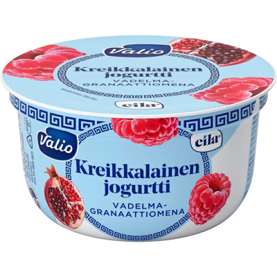 Valio - Vadelma-granaattiomena - 150 g - Laktoositon - Greek yogurt Valio - Vadelma-granaattiomena - 150 g - Laktoositon - Greek yogurt