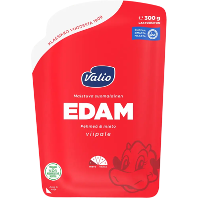 Valio Edam juustoviipale e300 g Valio Edam juustoviipale e300 g