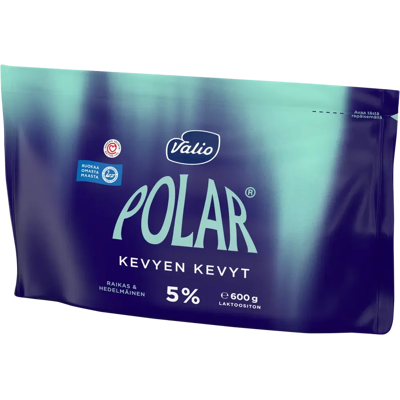 Valio Polar ® Kevyen kevyt 5 % juusto e600 g Valio Polar ® Kevyen kevyt 5 % juusto e600 g