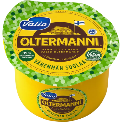 Valio Oltermanni ® Vähemmän suolaa ValSa® kermajuusto e900 g Valio Oltermanni ® Vähemmän suolaa ValSa® kermajuusto e900 g