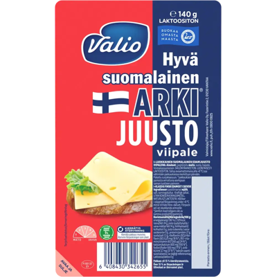 Valio Hyvä suomalainen Arki® juustoviipale e140 g Valio Hyvä suomalainen Arki® juustoviipale e140 g