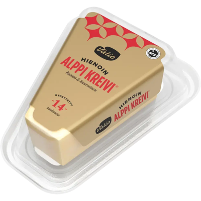 Valio Alppi Kreivi Valio Hienoin Alppi Kreivi® Vuoristojuusto e180 g Valio Alppi Kreivi Valio Hienoin Alppi Kreivi® Vuoristojuusto e180 g