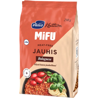 Valio Keittiön Valio MiFU® e250 g jauhis Bolognese laktoositon Valio Keittiön Valio MiFU® e250 g jauhis Bolognese laktoositon