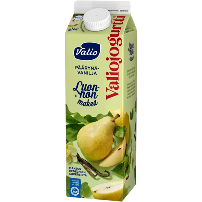 Valio jogurtti® Luonnon makea päärynä-vanilja laktoositon 1 kg Valio jogurtti® Luonnon makea päärynä-vanilja laktoositon 1 kg