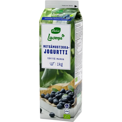 Valio - Luomu metsämustikkajogurtti - laktoositon - yogurt Valio - Luomu metsämustikkajogurtti - laktoositon - yogurt