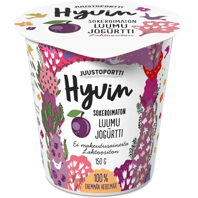 Juustoportti Hyvin jogurtti 150 g luumu laktoositon Juustoportti Hyvin jogurtti 150 g luumu laktoositon