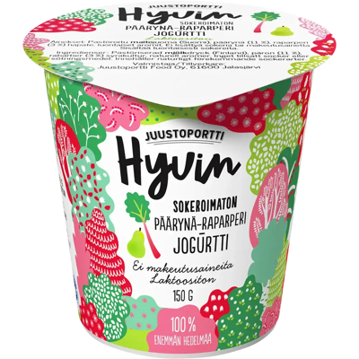 Juustoportti - Hyvin - Päärynä-raparperi - Yogurt Juustoportti - Hyvin - Päärynä-raparperi - Yogurt