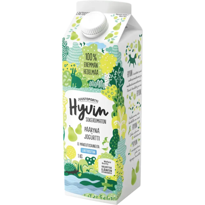 Juustoportti Hyvin jogurtti 1 kg päärynä laktoositon Juustoportti Hyvin jogurtti 1 kg päärynä laktoositon
