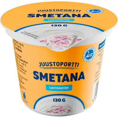 Juustoportti Smetana 130 g laktoositon Juustoportti Smetana 130 g laktoositon