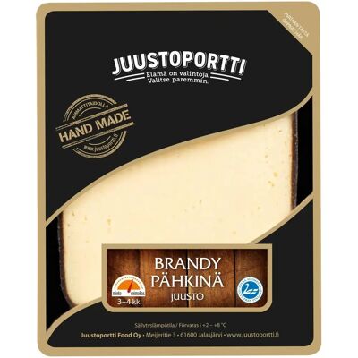 Juustoportti Brandy-pähkinäjuusto 175 g laktoositon Juustoportti Brandy-pähkinäjuusto 175 g laktoositon