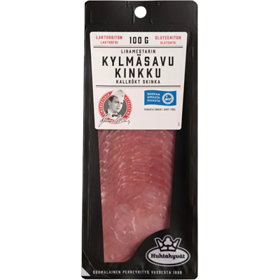 Huhtahyvät Lihamestarin Kylmäsavukinkku 100 g Huhtahyvät Lihamestarin Kylmäsavukinkku 100 g
