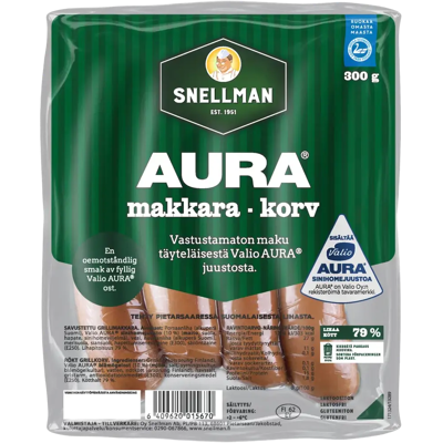Snellman Aura grillimakkara 300g Snellman Aura grillimakkara 300g