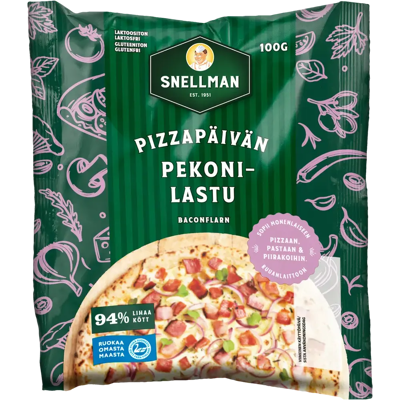 Snellman Pizzapäivän pekonilastu 100 g Snellman Pizzapäivän pekonilastu 100 g