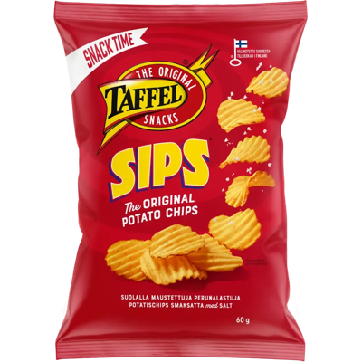 Taffel Sips suolattu sipsi 60g Taffel Sips suolattu sipsi 60g