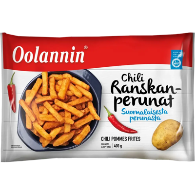 Oolannin chili ranskanperunat 400g Oolannin chili ranskanperunat 400g