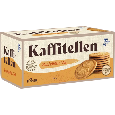 Kaffitellen paahdettu voi keksi 150g Kaffitellen paahdettu voi keksi 150g