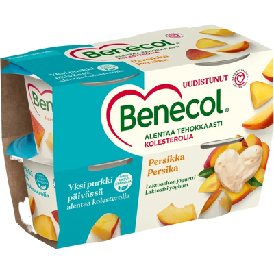 Benecol 4x115g persikkajogurtti Benecol 4x115g persikkajogurtti