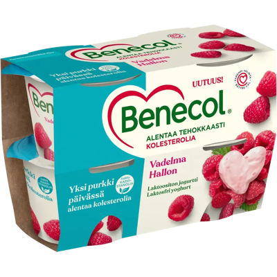 Benecol 4x115g vadelmajogurtti Benecol 4x115g vadelmajogurtti
